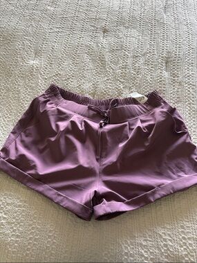 ZYIA Lilac Athletic Shorts with Drawstring Waist